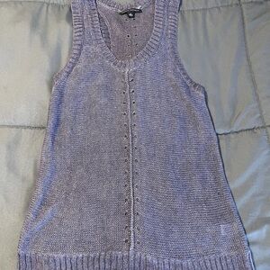 Banana Republic 100%Linen Sweater RacerBack Size Small